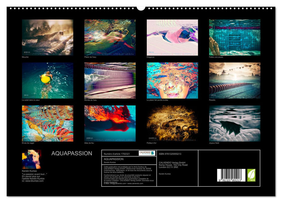 AQUAPASSION (CALVENDO Calendrier supérieur 2025)