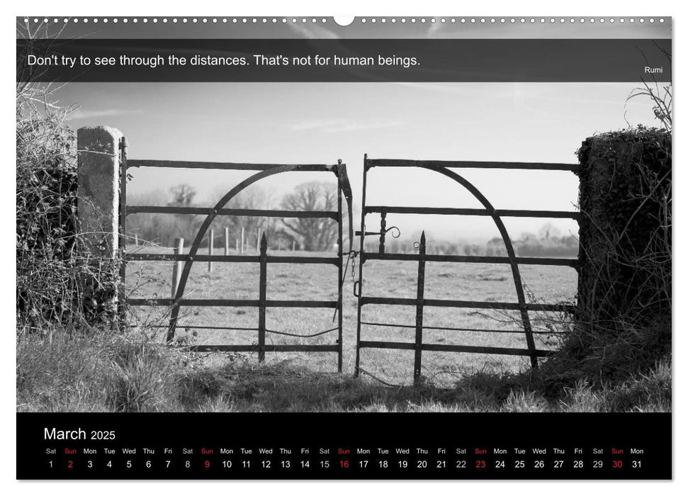 Through the Gate with Rumi (CALVENDO Premium-Calendar 2025)