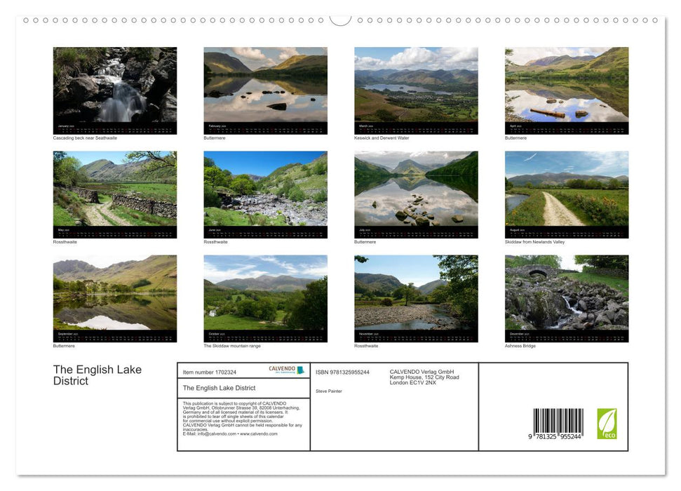 The English Lake District (CALVENDO Premium-Calendar 2025)