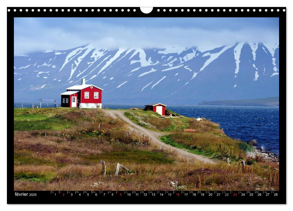 Balade en Islande (CALVENDO Calendrier mensuel 2025)