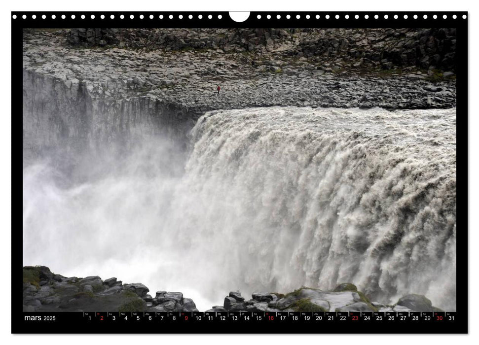 Balade en Islande (CALVENDO Calendrier mensuel 2025)