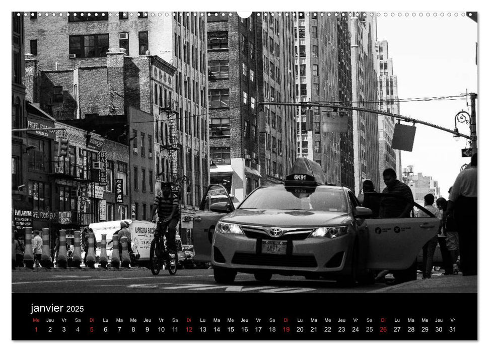 New York en noir et blanc (CALVENDO Calendrier supérieur 2025)