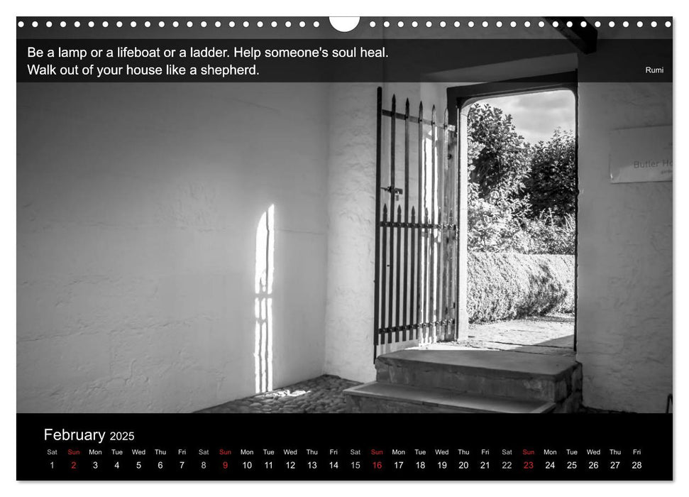 Through the Gate with Rumi (CALVENDO Monthly Calendar 2025)