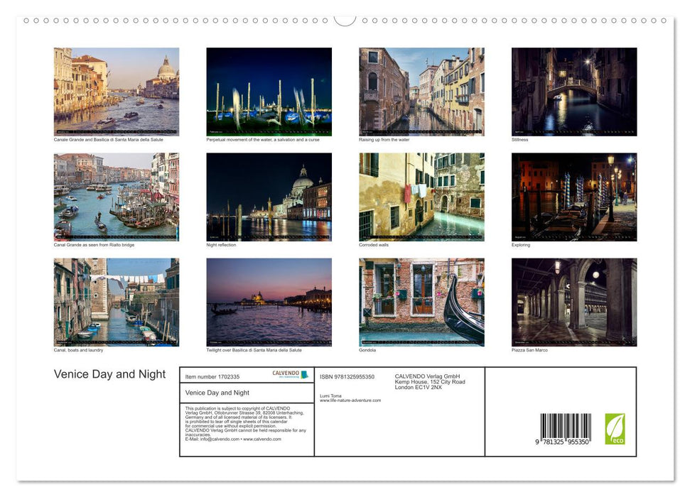 Venice Day and Night (CALVENDO Premium-Calendar 2025)