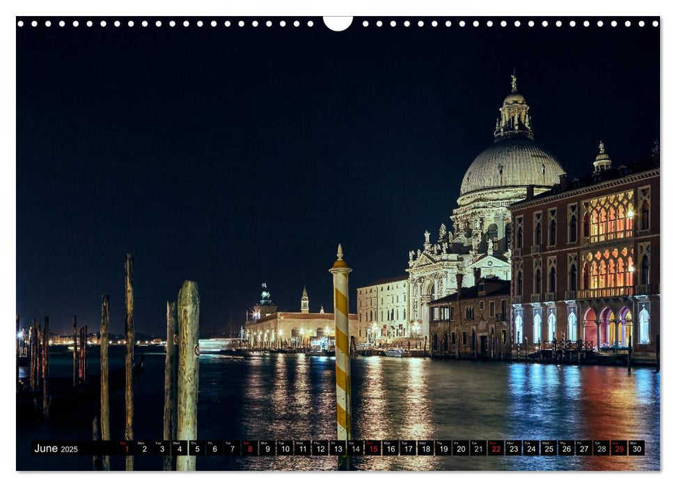 Venice Day and Night (CALVENDO Monthly Calendar 2025)