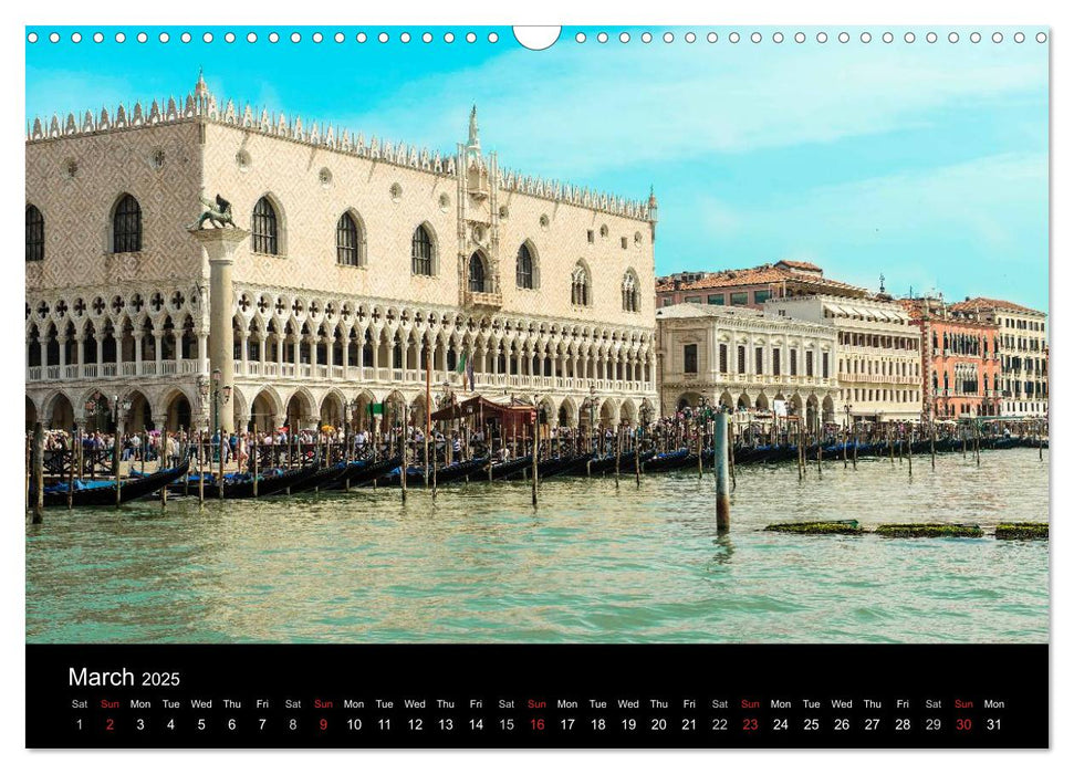 Scenes of Italy Florence Siena Venice (CALVENDO Monthly Calendar 2025)