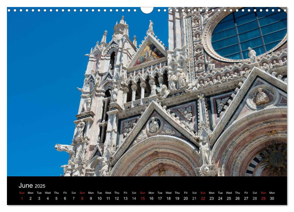 Scenes of Italy Florence Siena Venice (CALVENDO Monthly Calendar 2025)