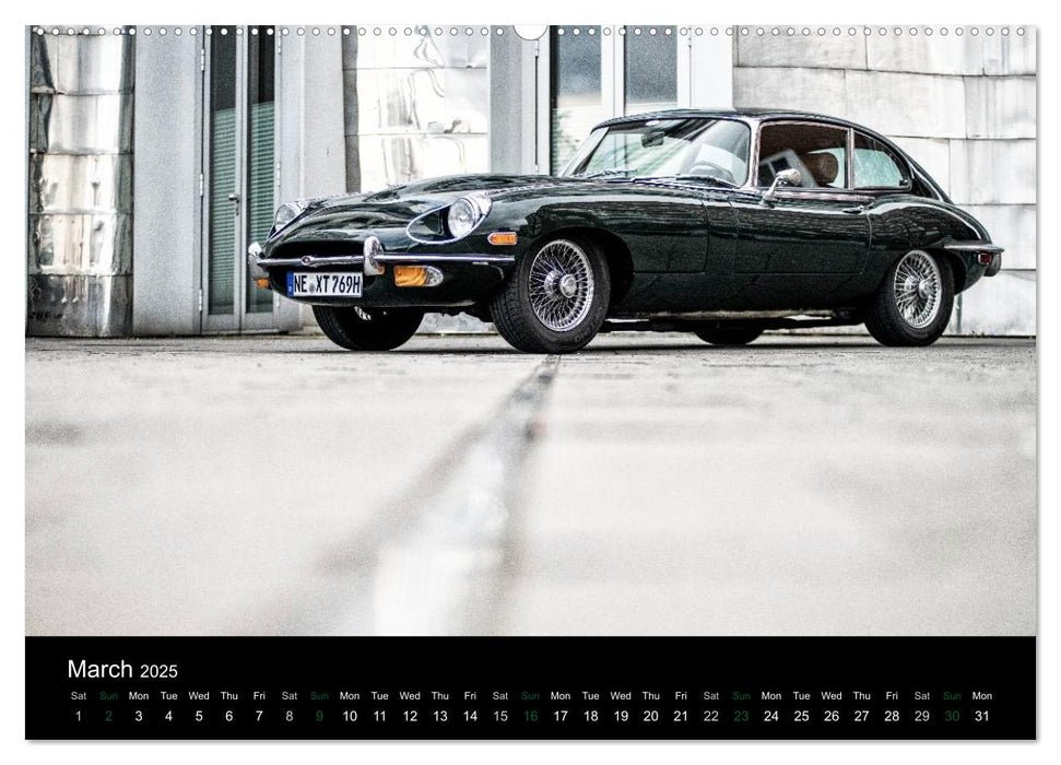 Jaguar E-Type (CALVENDO Premium-Calendar 2025)