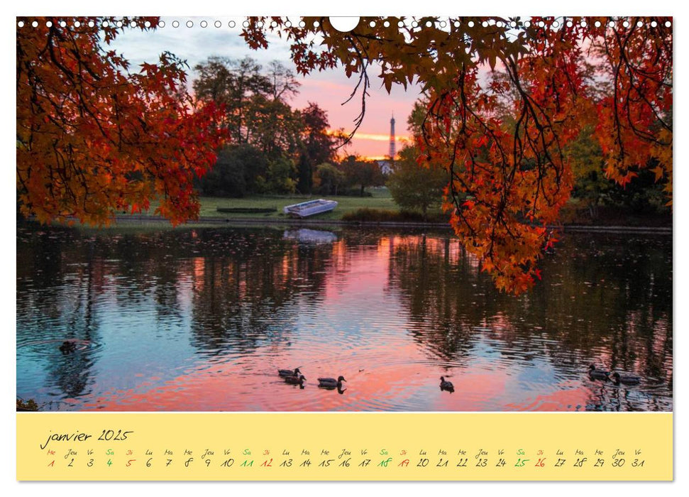 Un automne au Bois (CALVENDO Calendrier mensuel 2025)