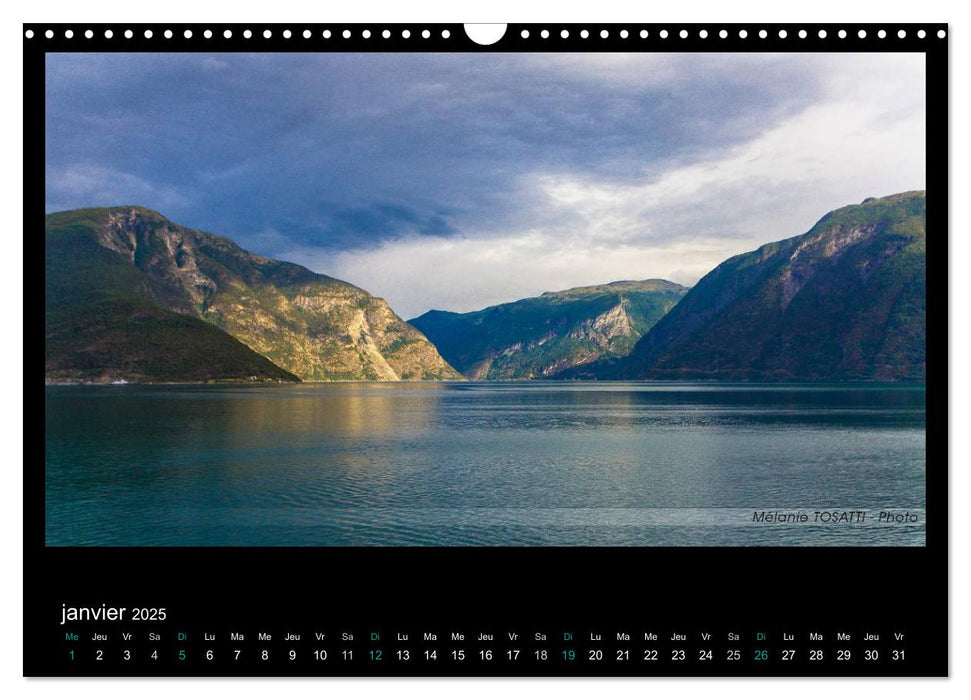 Cap au Nord - Paysages de Norvège (CALVENDO Calendrier mensuel 2025)