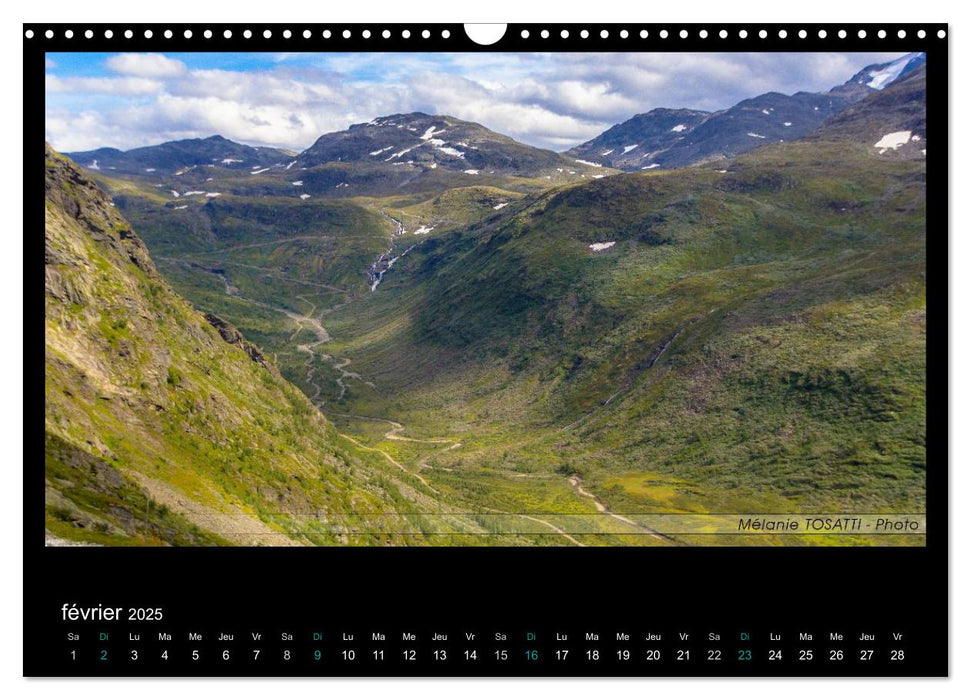 Cap au Nord - Paysages de Norvège (CALVENDO Calendrier mensuel 2025)