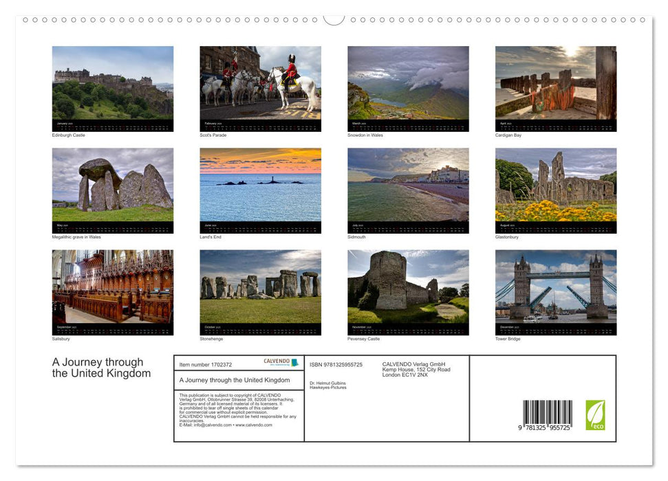 A Journey through the United Kingdom (CALVENDO Premium-Calendar 2025)