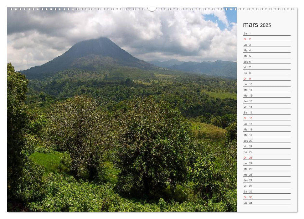 ¡Pura Vida! au Costa Rica (CALVENDO Calendrier supérieur 2025)