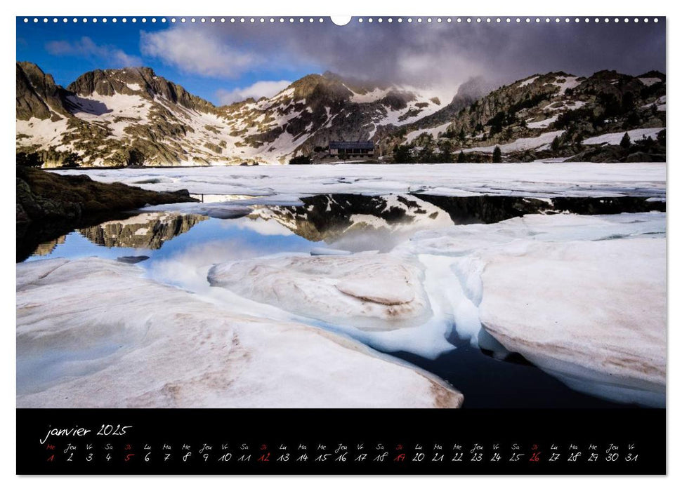 Miroirs des Pyrénées Catalanes (CALVENDO Calendrier supérieur 2025)