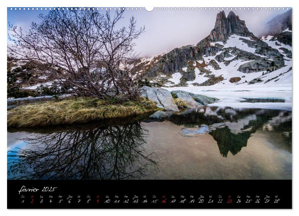 Miroirs des Pyrénées Catalanes (CALVENDO Calendrier supérieur 2025)