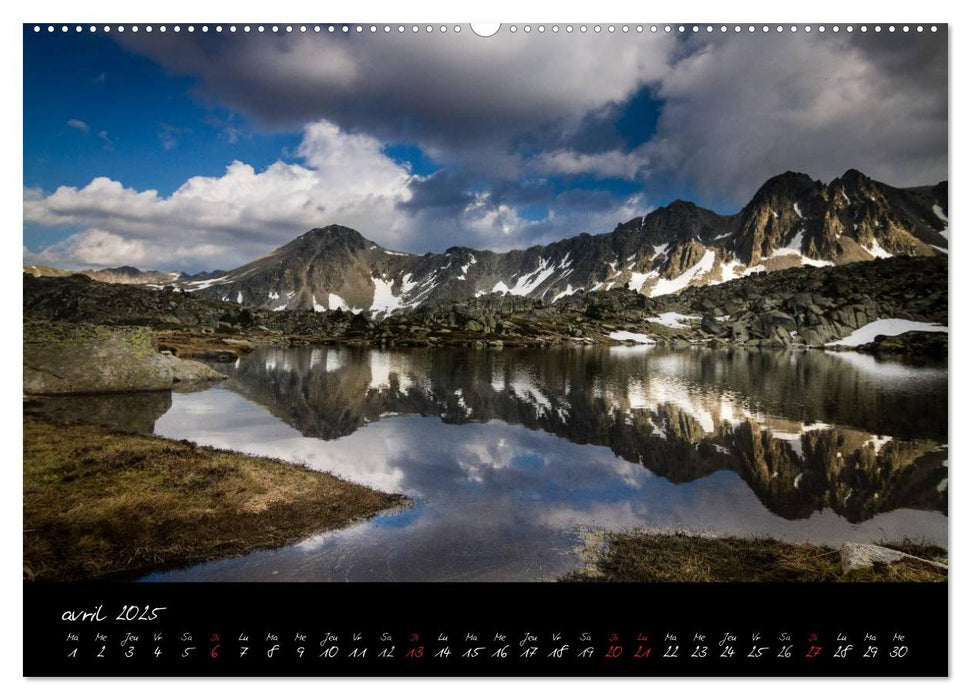 Miroirs des Pyrénées Catalanes (CALVENDO Calendrier supérieur 2025)