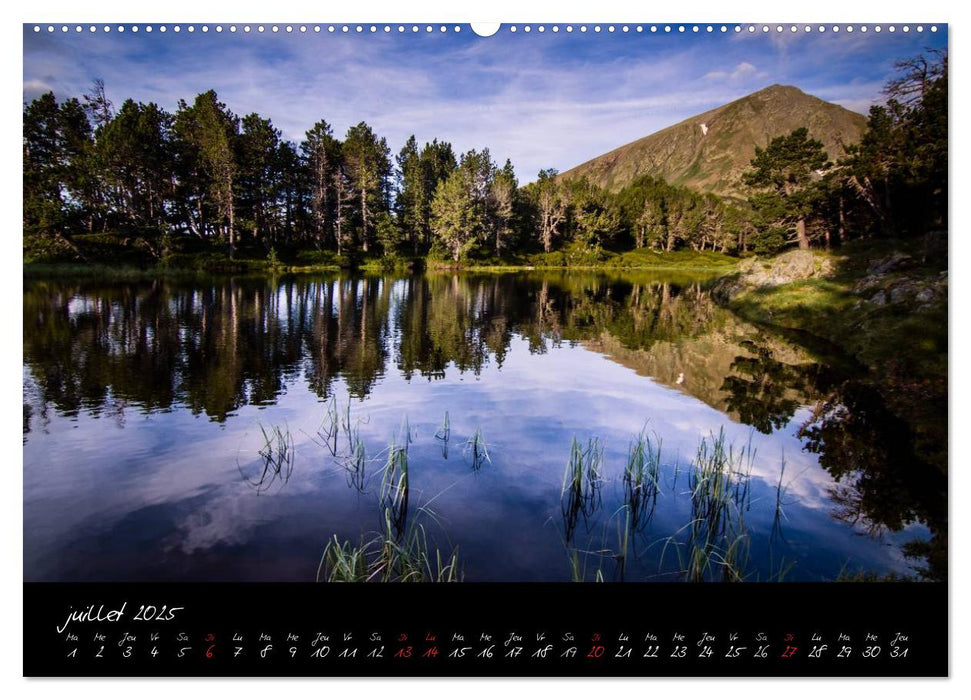 Miroirs des Pyrénées Catalanes (CALVENDO Calendrier supérieur 2025)