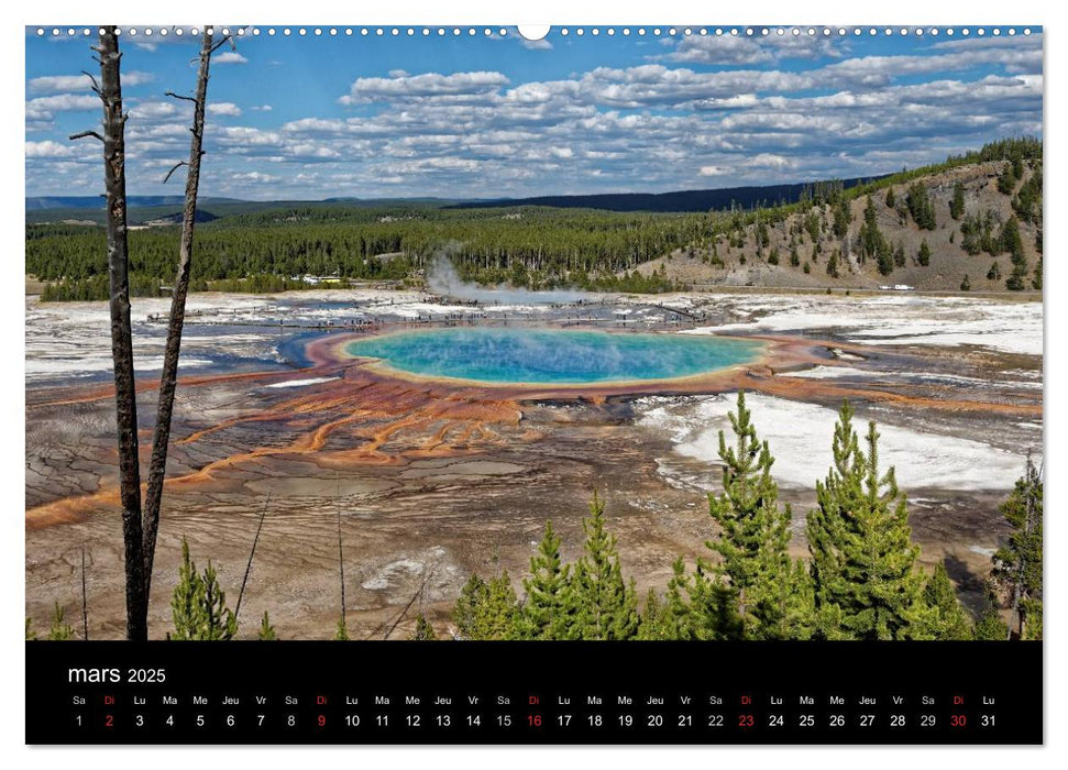 Yellowstone Un grand parc américain (CALVENDO Calendrier supérieur 2025)