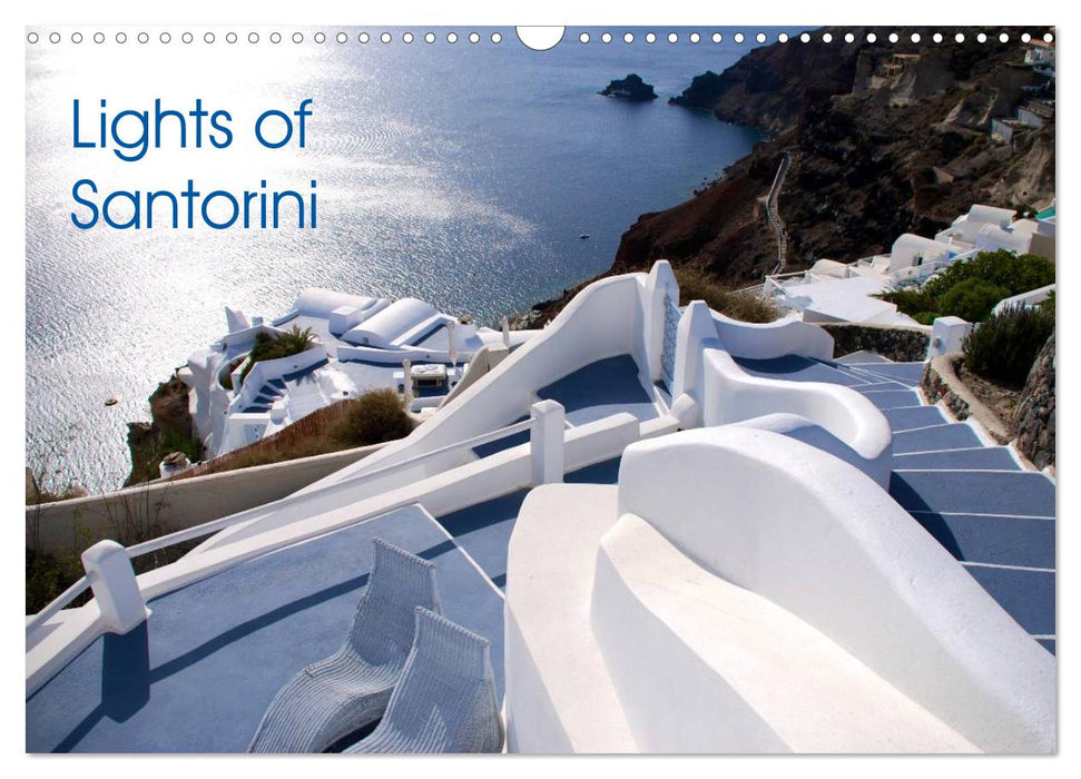 Lights of Santorini (CALVENDO Monthly Calendar 2025)