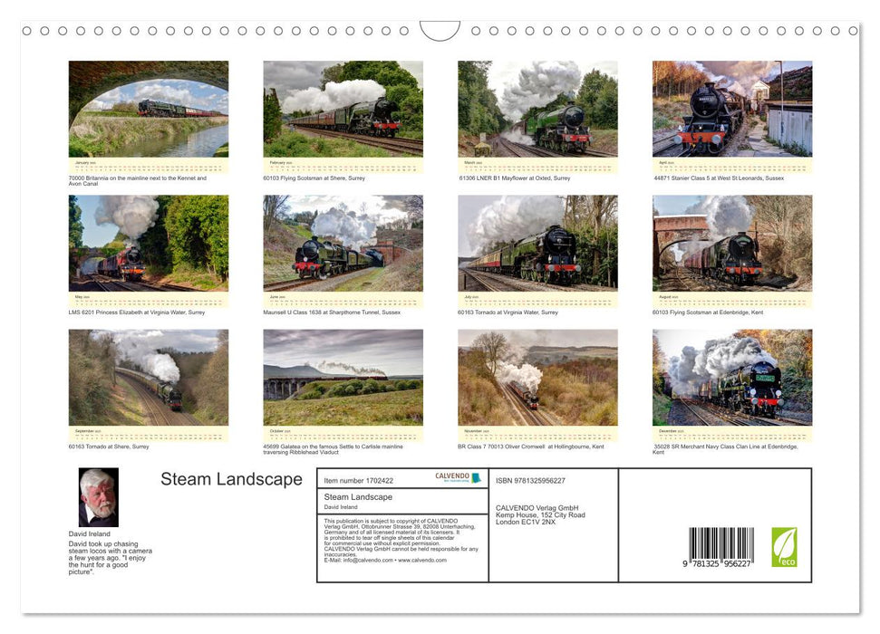 Steam Landscape (CALVENDO Monthly Calendar 2025)