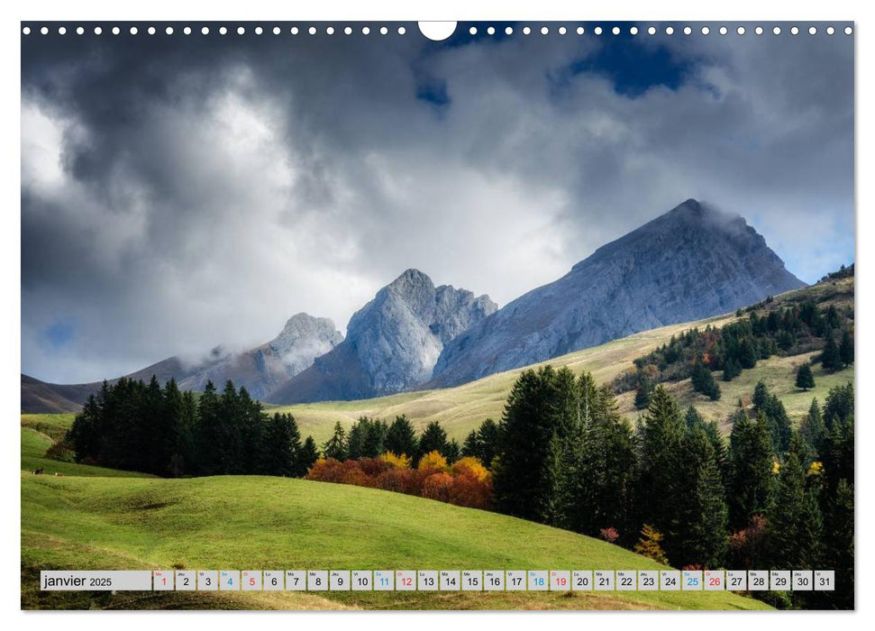 Un automne en Haute-Savoie (CALVENDO Calendrier mensuel 2025)