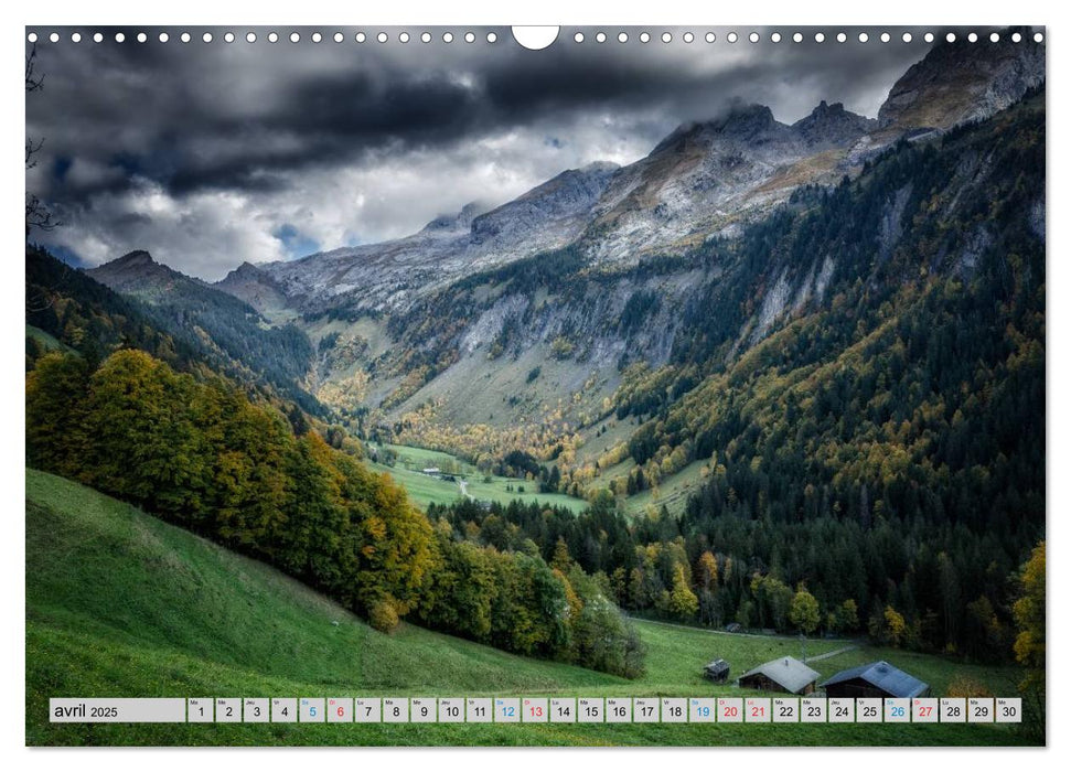 Un automne en Haute-Savoie (CALVENDO Calendrier mensuel 2025)