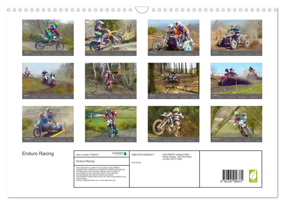 Enduro Racing (CALVENDO Monthly Calendar 2025)