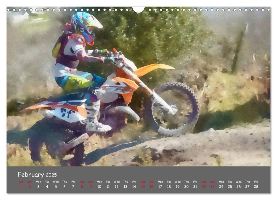 Enduro Racing (CALVENDO Monthly Calendar 2025)