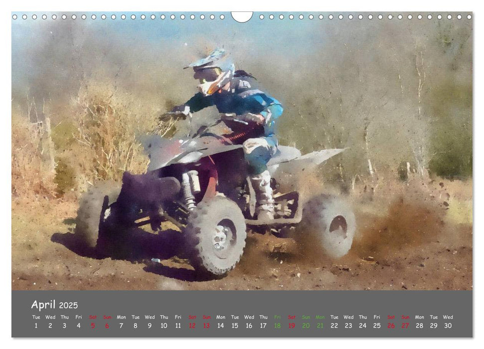 Enduro Racing (CALVENDO Monthly Calendar 2025)