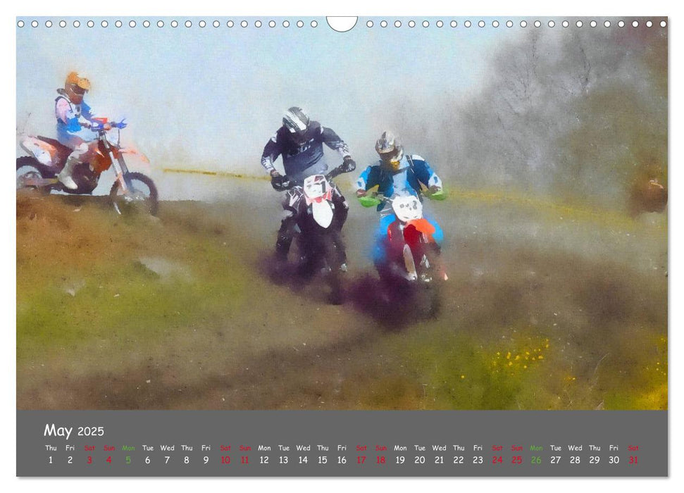 Enduro Racing (CALVENDO Monthly Calendar 2025)