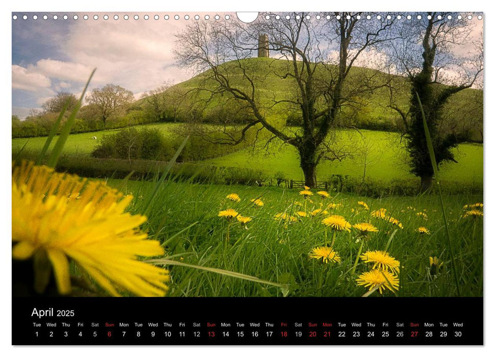 Glastonbury Tor (CALVENDO Monthly Calendar 2025)