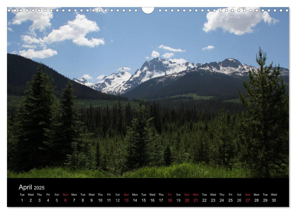 From Pacific to the Mountains 2025 (CALVENDO Monthly Calendar 2025)