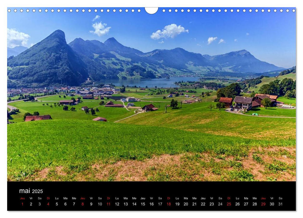 Nature suisse (CALVENDO Calendrier mensuel 2025)