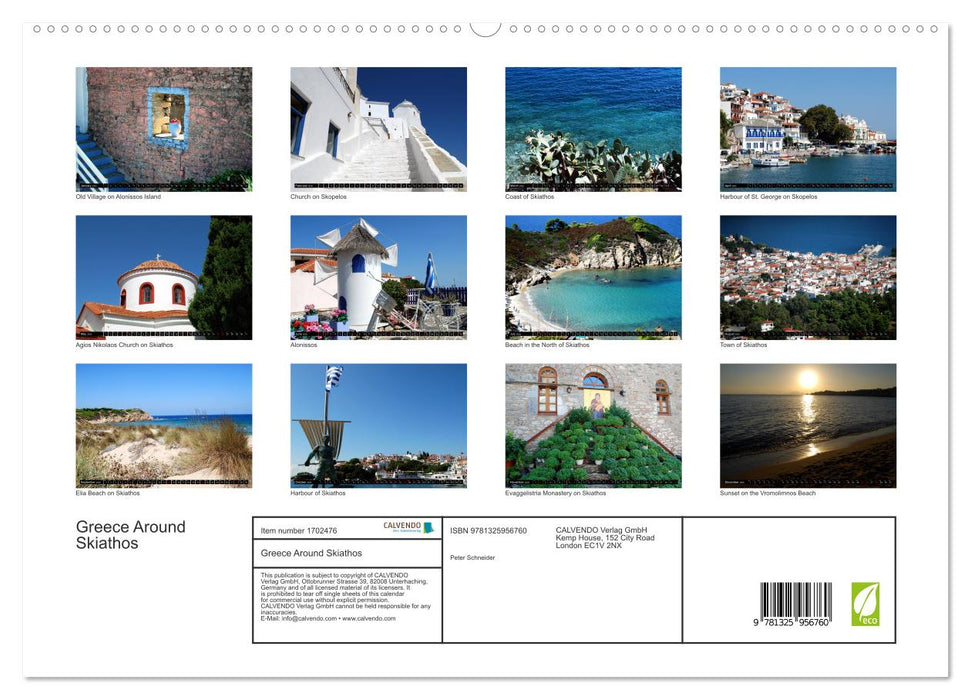 Greece Around Skiathos (CALVENDO Premium-Calendar 2025)