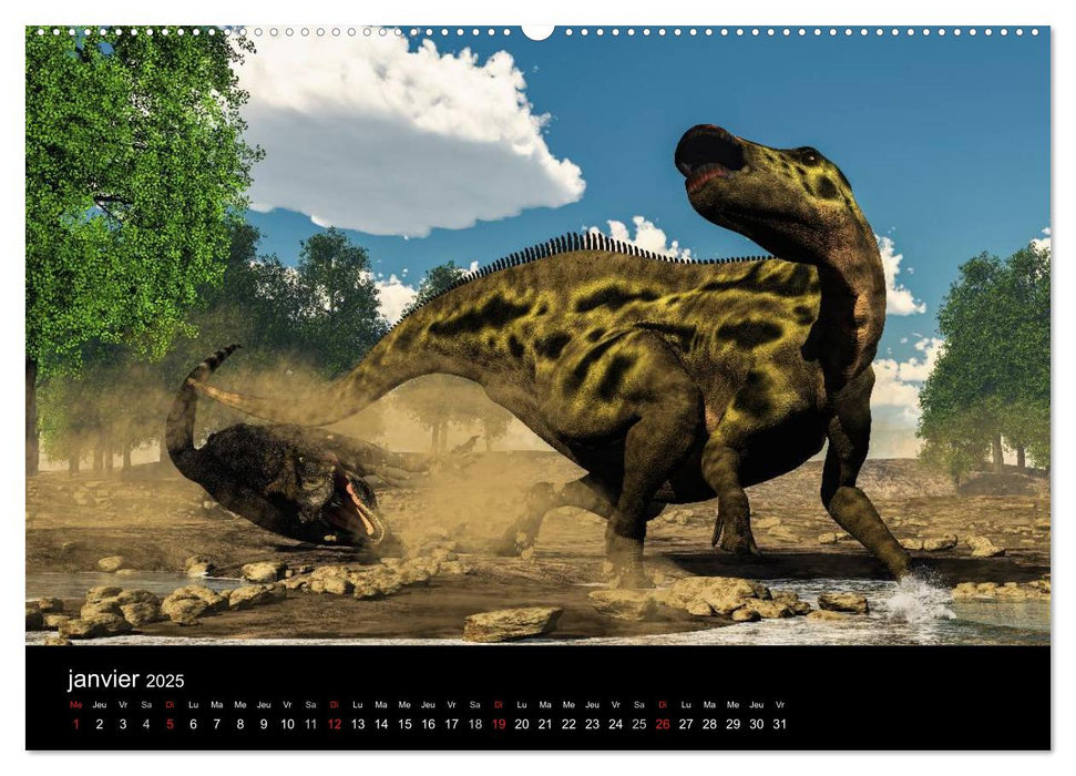 Le monde fascinant des dinosaures (CALVENDO Calendrier supérieur 2025)