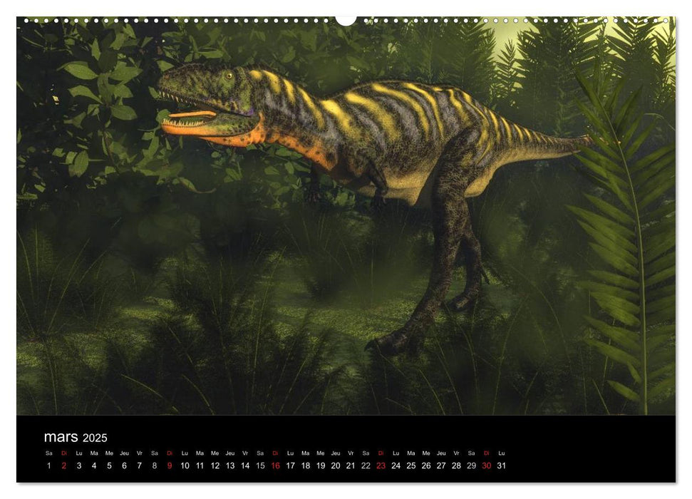 Le monde fascinant des dinosaures (CALVENDO Calendrier supérieur 2025)