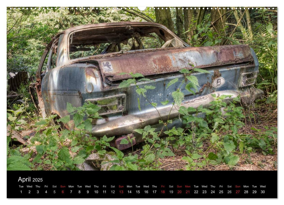 Sleeping Beauties Old Rusty Cars (CALVENDO Premium-Calendar 2025)