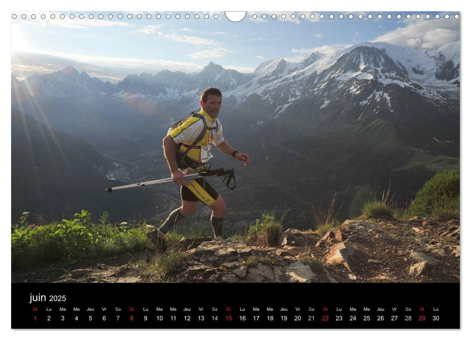 Trail Running De l'Envie à la Passion (CALVENDO Calendrier mensuel 2025)