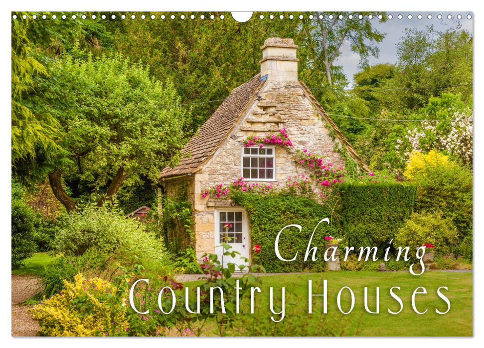 Charming Country Houses (CALVENDO Monthly Calendar 2025)