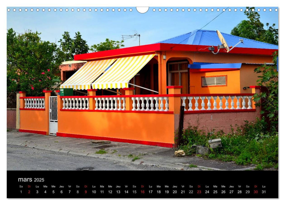 Paysages de Guadeloupe (CALVENDO Calendrier mensuel 2025)