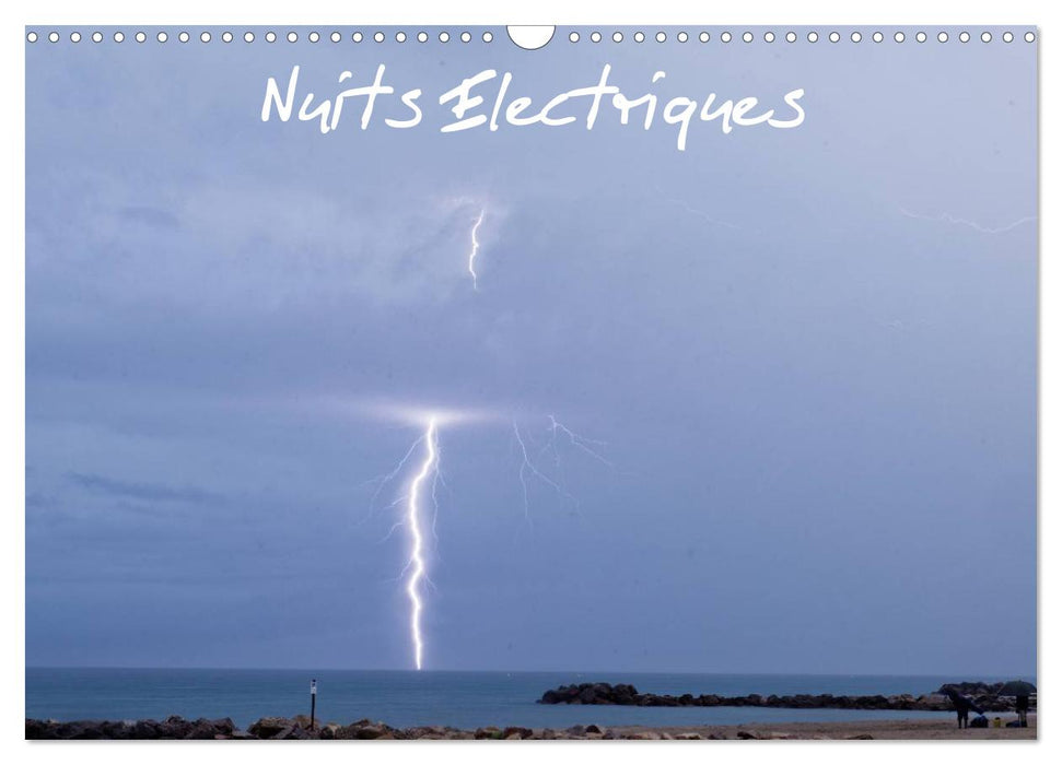 Nuits Electriques (CALVENDO Calendrier mensuel 2025)