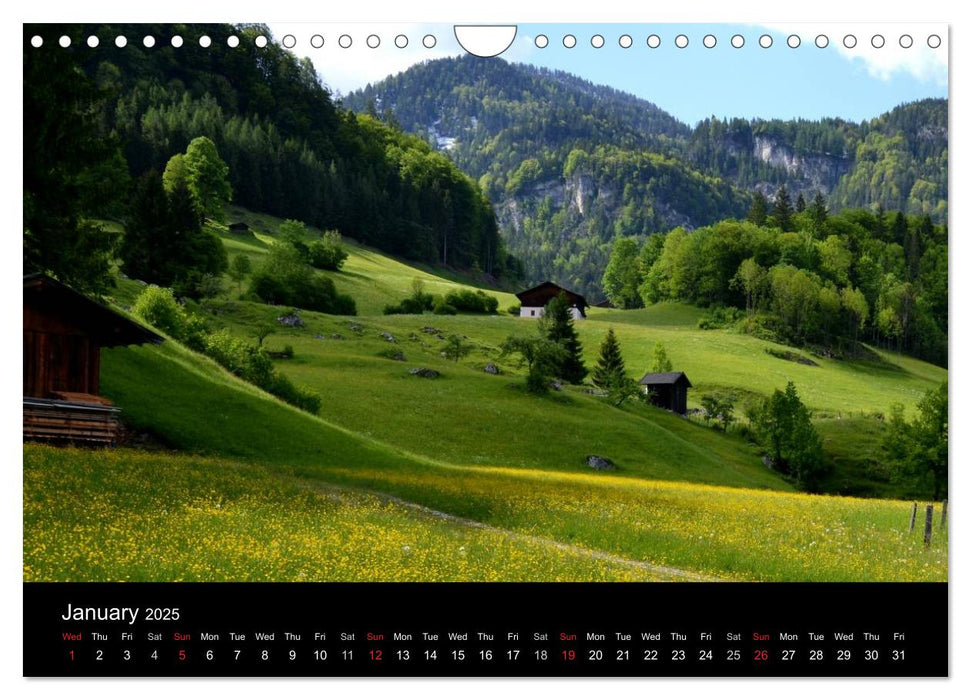 Austrian mountains (CALVENDO Monthly Calendar 2025)