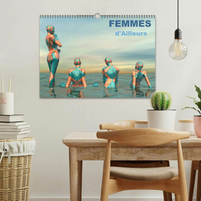 FEMMES d'Ailleurs (CALVENDO Calendrier mensuel 2025)