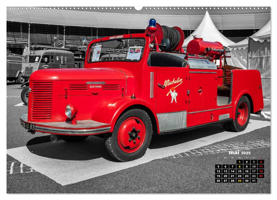 VÉHICULES de POMPIERS VINTAGE (CALVENDO Calendrier supérieur 2025)