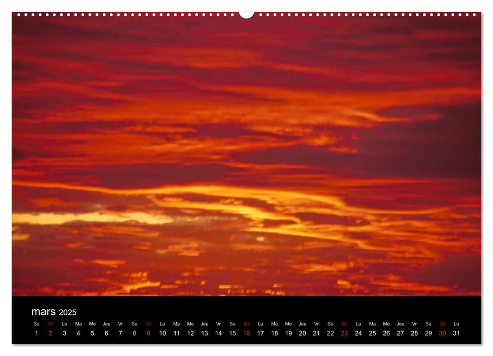 Couchers de soleil (CALVENDO Calendrier supérieur 2025)