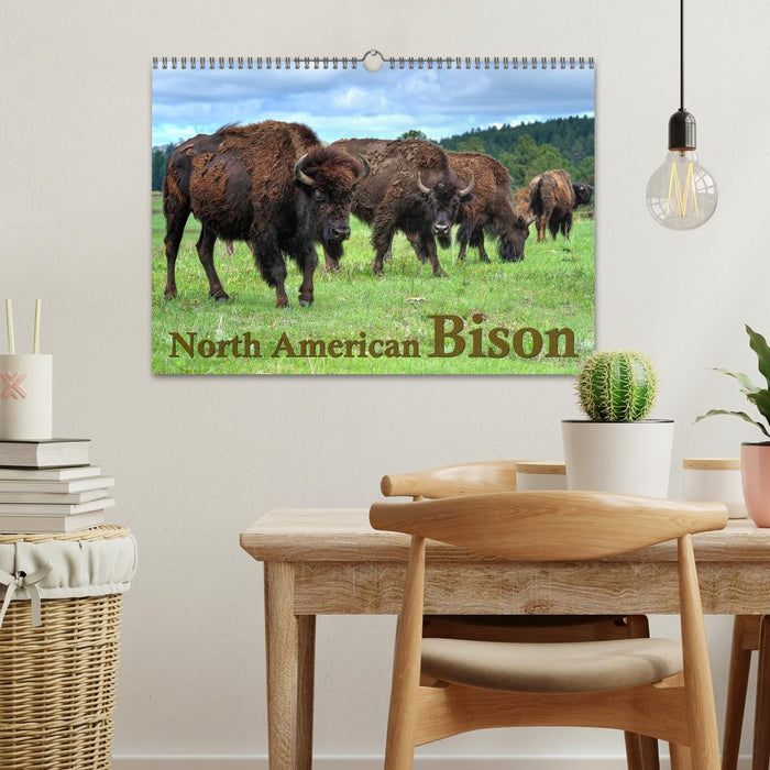 North American Bison (CALVENDO Monthly Calendar 2025)