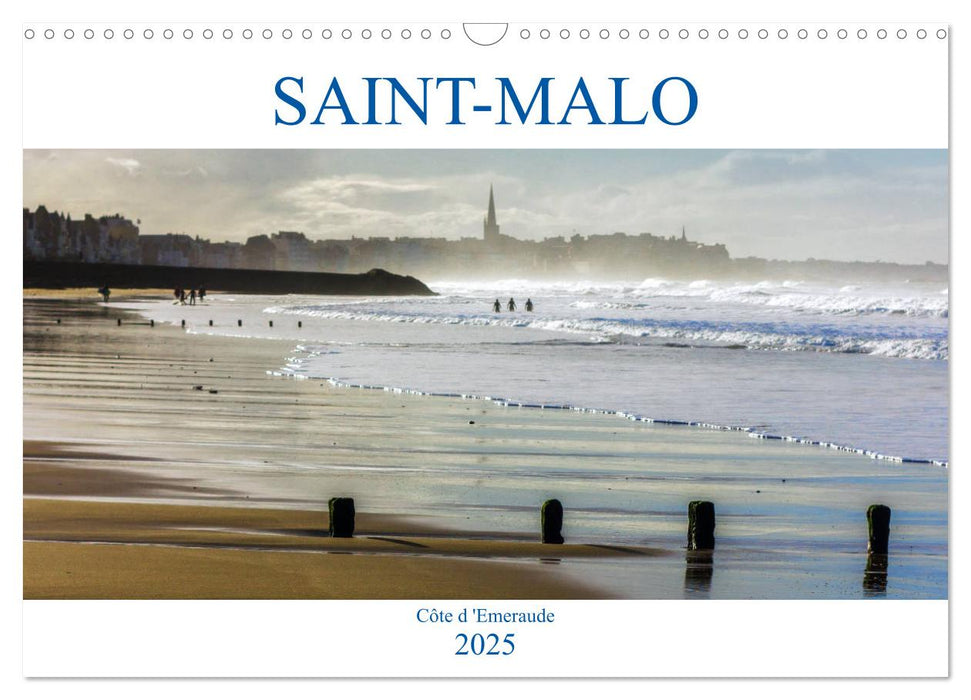 SAINT-MALO, Côte d'Emeraude (CALVENDO Calendrier mensuel 2025)