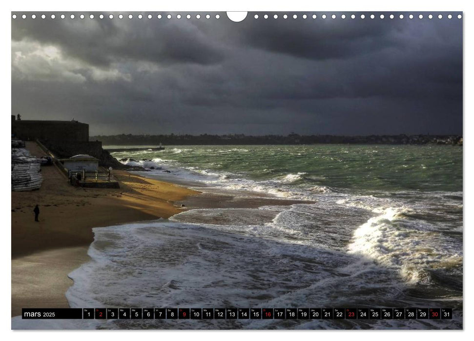 SAINT-MALO, Côte d'Emeraude (CALVENDO Calendrier mensuel 2025)