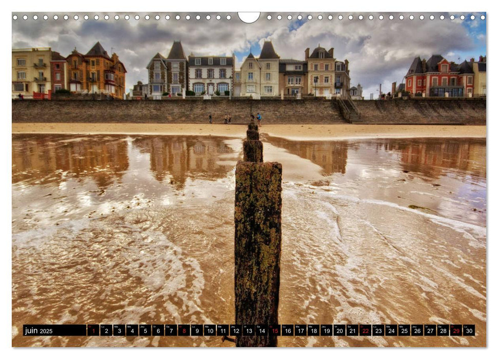 SAINT-MALO, Côte d'Emeraude (CALVENDO Calendrier mensuel 2025)