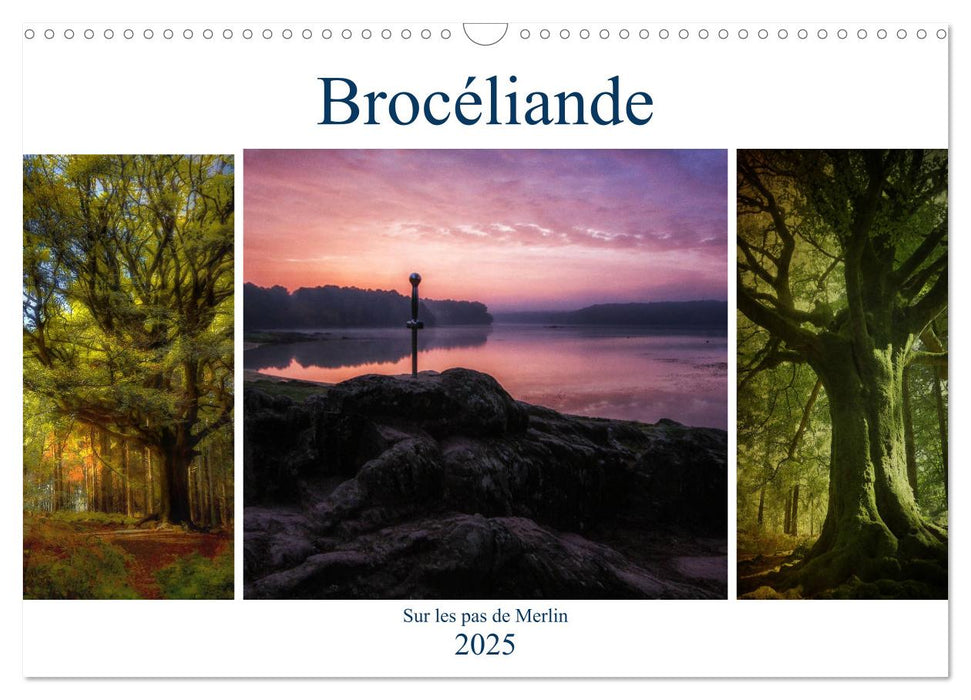 BROCELIANDE, sur les pas de Merlin (CALVENDO Calendrier mensuel 2025)